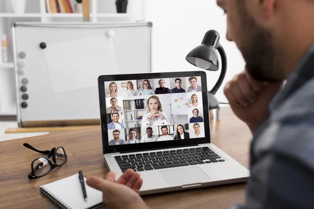 Zespół w trakcie webinarium