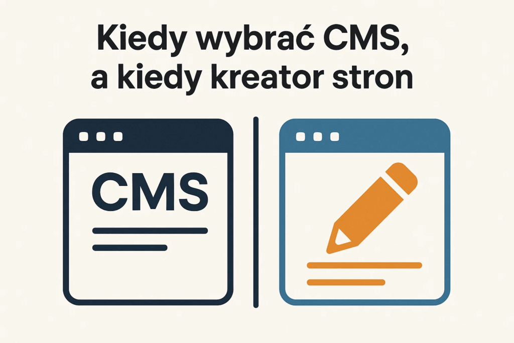 Kiedy wybrać CMS, a kiedy kreator stron?
