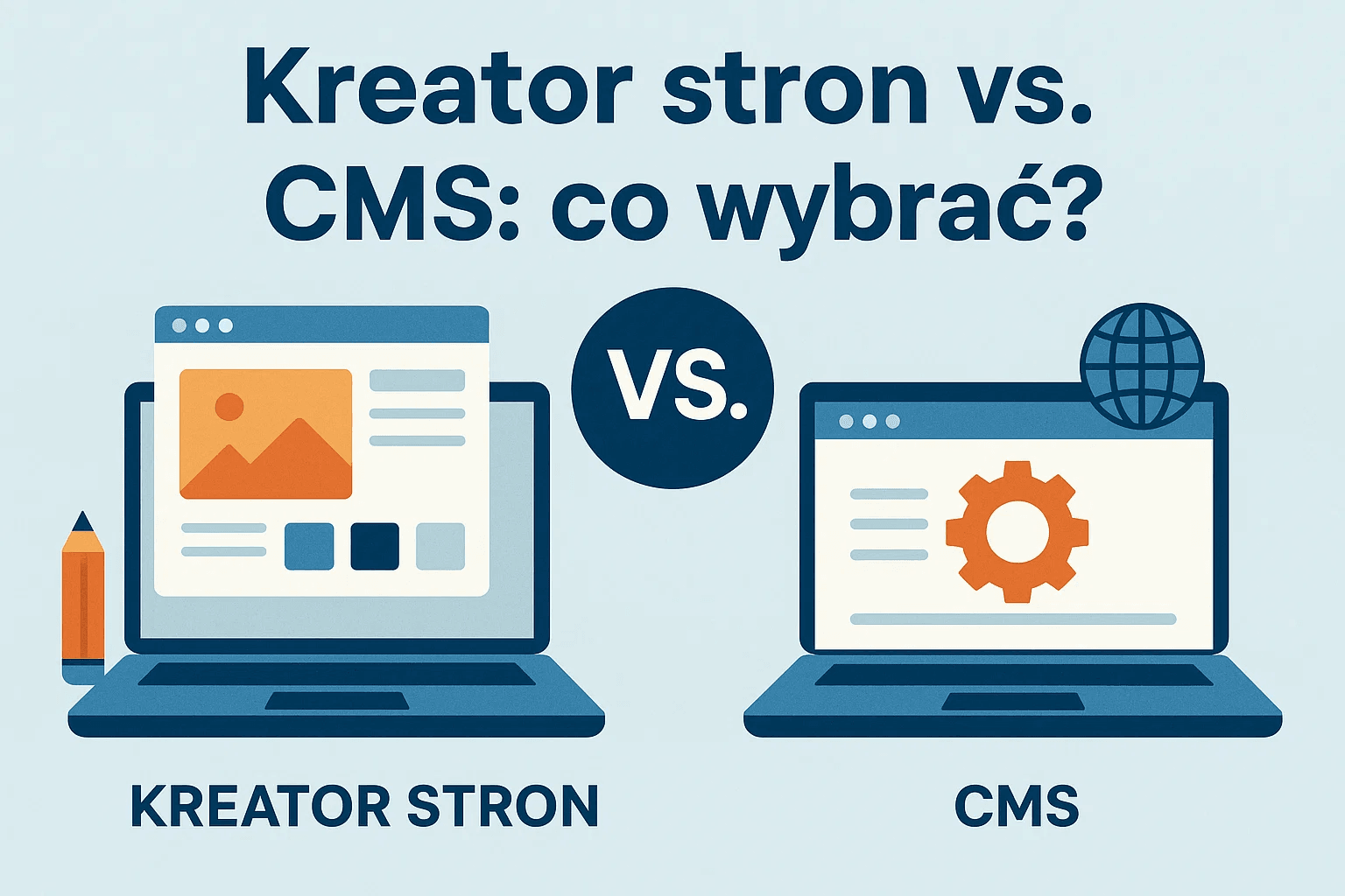 Kreator stron vs. CMS