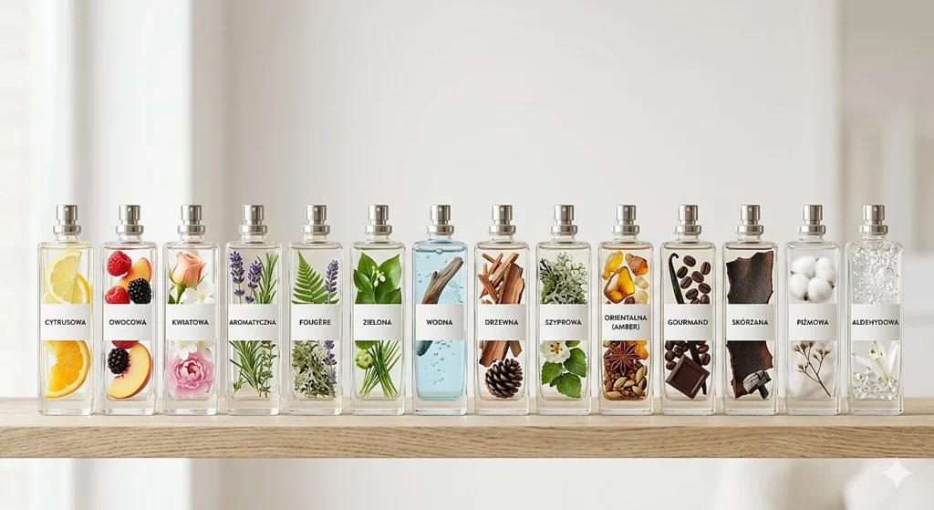 rodziny zapachów - perfumy